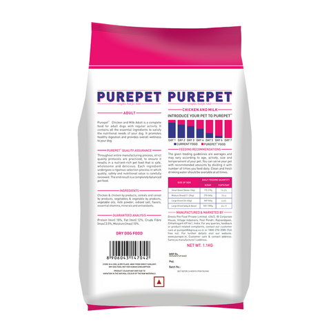 Purepet - Chicken & Milk - Adult - Dry Dog Food