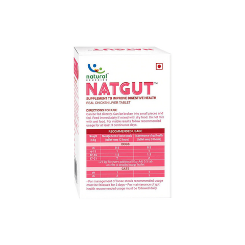 Natural Remedies - NATGUT - Digestive Supplement - For Dog & Cat