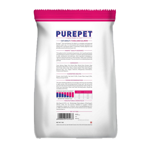 Purepet - Tuna and Salmon - Adult - Cat Dry Food