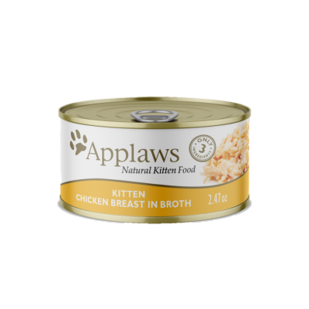 APPLAWS NATURALS - CHICKEN BREAST IN BROTH - KITTEN WET FOOD