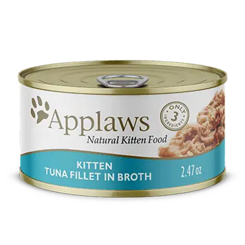 APPLAWS NATURALS - TUNA FILLETS IN BROTH - KITTEN WET FOOD