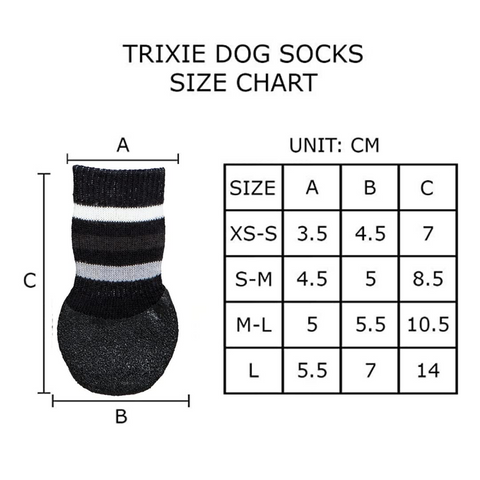 Trixie - all - round non - slip rubber coating - Dog Socks