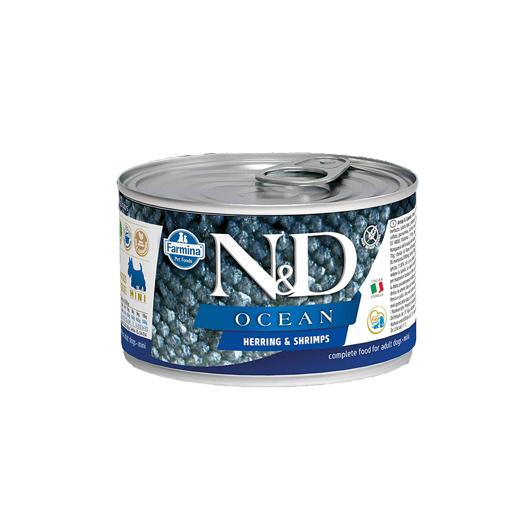 Farmina N&D Ocean - Herring & Shrimp - Adult Dog Wet Food - Mini Breed