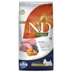 Farmina N&D Pumpkin - Lamb & Blueberry - Grain Free - Adult Dog Dry Food - Mini Breed