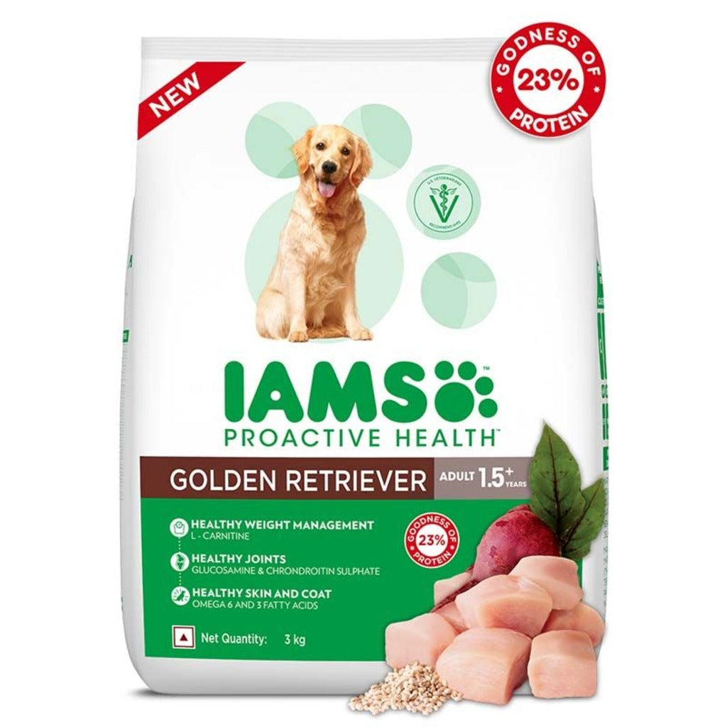  IAMS - Proactive Health for Golden Retriever - 1.5+ Years Premium - Adult Dog Dry Food