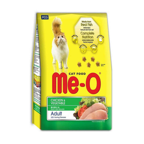 Me-O - Chicken & Vegetable Flavor - +1 Year - Adult Dry Cat Food