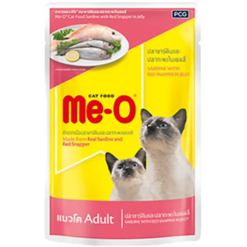 Me-O - Sardine with Red Snapper in Jelly - 1+ Years - Wet Cat Food