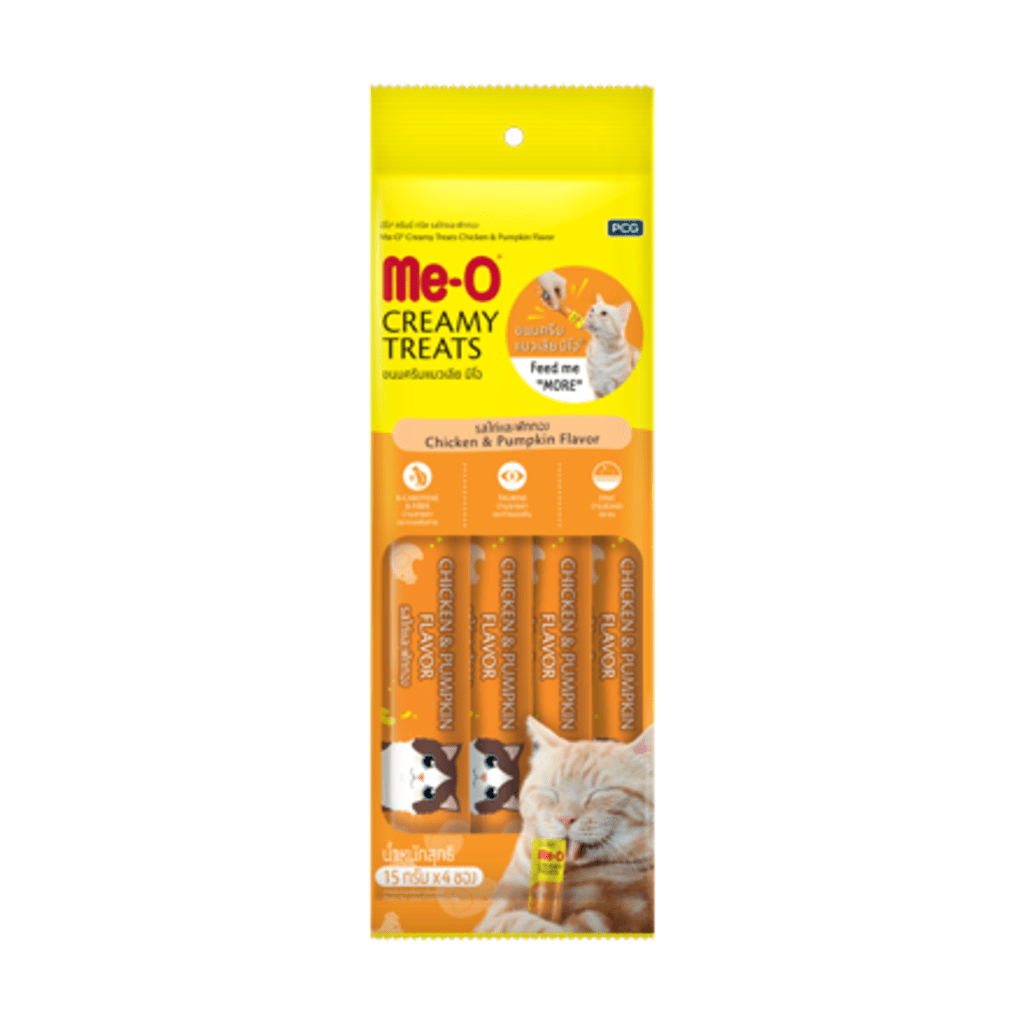 Me-O - Creamy Treat - Chicken and Pumpkin - Cat Treat - 60g