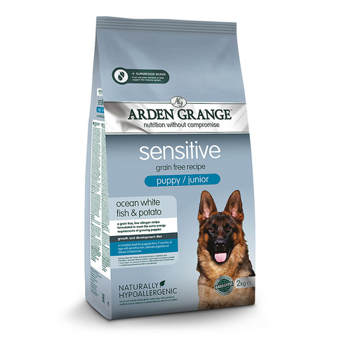 Arden Grange Sensitive - grain free - ocean white fish & potato - Puppy / Junior