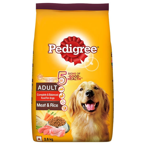 Pedigree Adult Meat & Rice Dry Dog Food