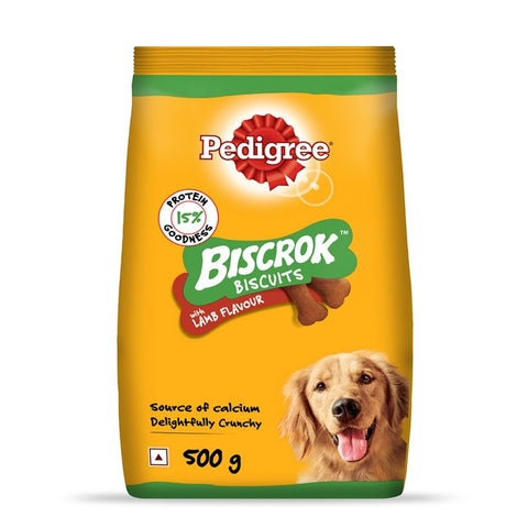 Pedigree Biscrok Biscuits Lamb Dog Treat Above 4 months