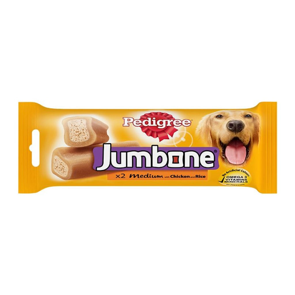 Pedigree Jumbone Dog Treat Chicken & Lamb Flavour 180Gm (2 Pc)