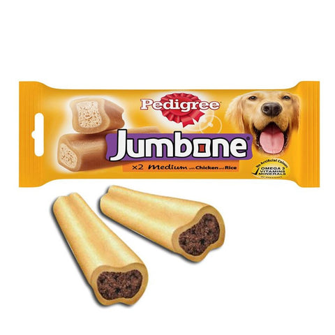 Pedigree Jumbone Dog Treat Chicken & Lamb Flavour 180Gm (2 Pc)