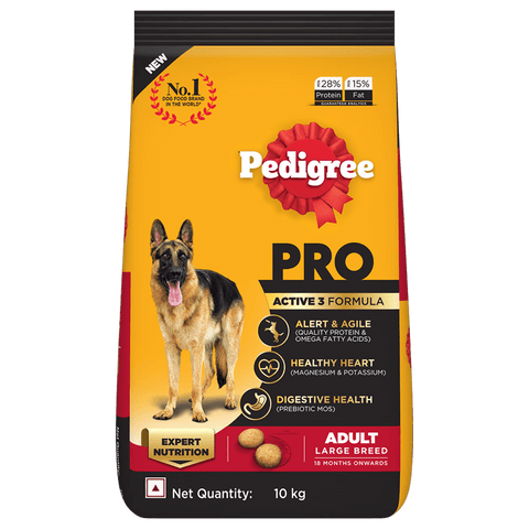 Pedigree PRO Adult Active Large Breed Expert Nutrition for Dog 18 Months Onwards Dry Dog Food