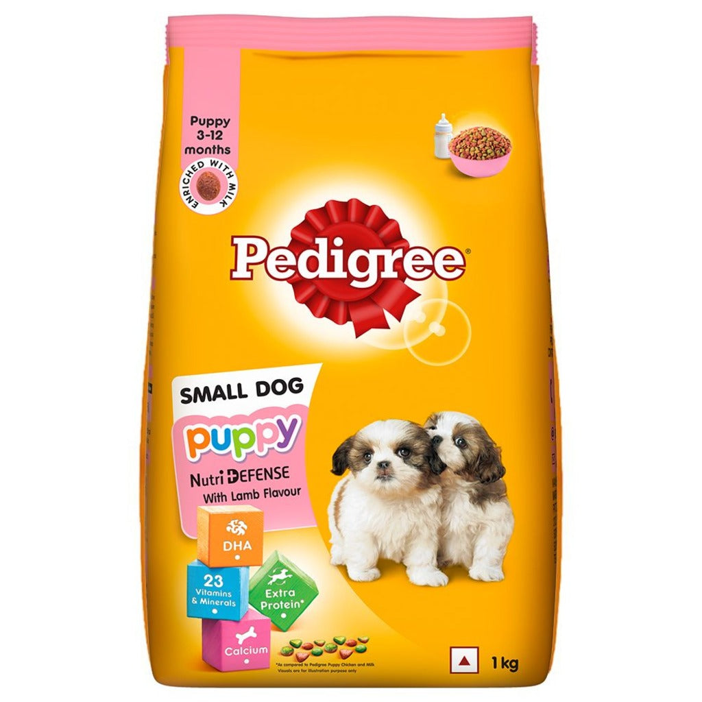 Pedigree Puppy Small Dog Lamb & Milk Flavour Dry Dog Food