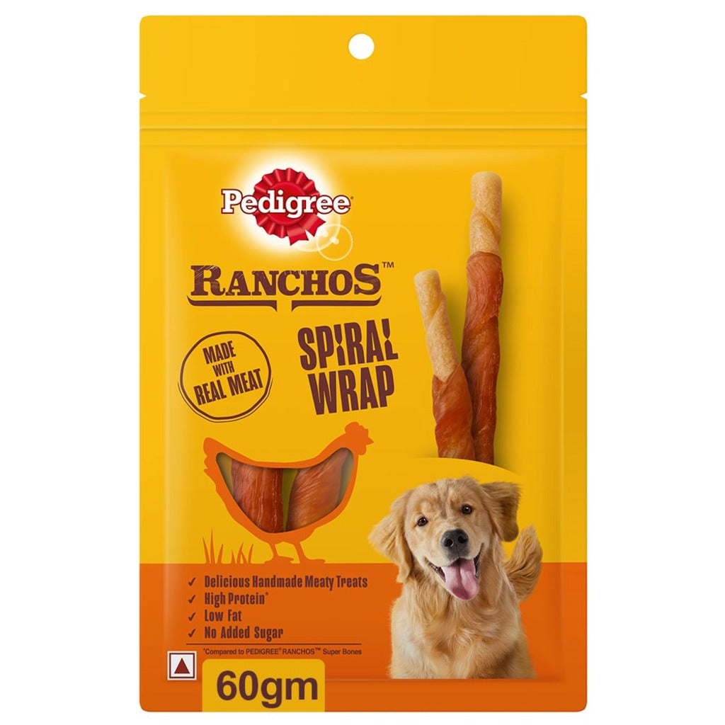 Pedigree RANCHOS Spiral Wrap Chicken & Smoky Lamb Flavour