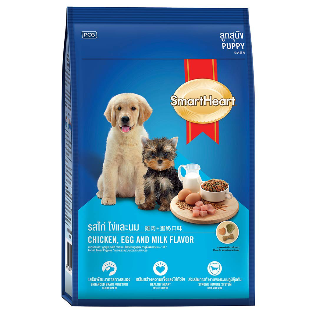 SmartHeart - Chicken, Egg & Milk Flavor - Puppy Dry Food