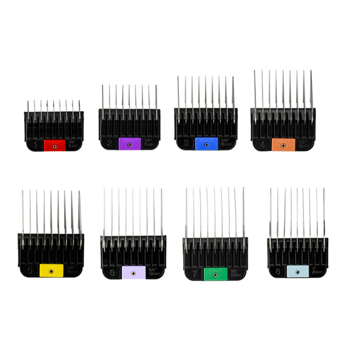 WAHL STAINLESS STEEL ATTACHMENT COMBS